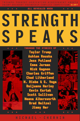 Cover of Strength Speaks, a new book of interviews with strength enthusiasts and competitors